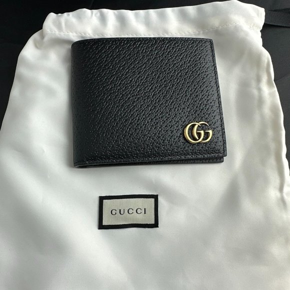 Gucci Marmont Bi-fold Wallet in Black *NEW* - Picture 1 of 6